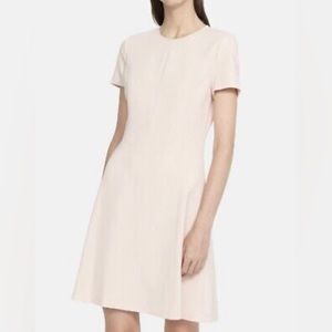 Theory Modern Seamed Shift Pink Admiral Crepe, 4